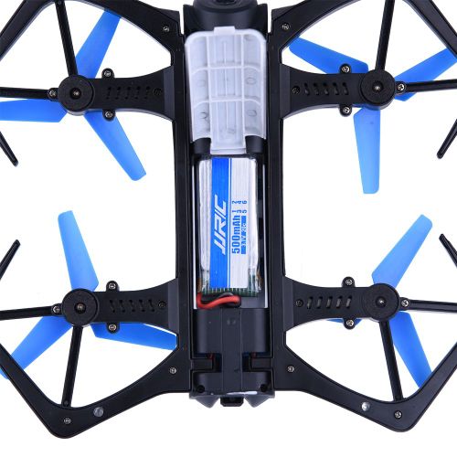 1 drone pliable Wifi, quadricoptere RC a maintien d'altitude, mode sans tete, avec camera 720p