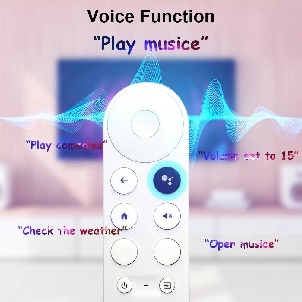 G9N9N Smart TV tlcommande Bluetooth-Compatible dcodeur vocal tlcommande pour Google TV Chromecast 4K neige- image 7 | Rakuten