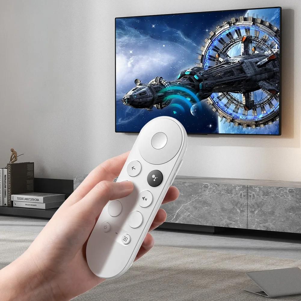 G9N9N Smart TV tlcommande Bluetooth-Compatible dcodeur vocal tlcommande pour Google TV Chromecast 4K neige- image 10 | Rakuten