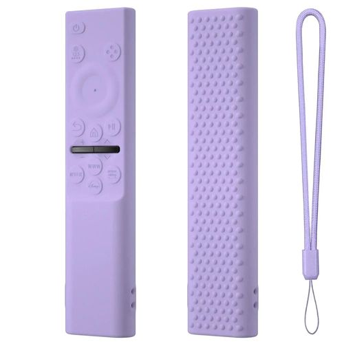 Étui de protection en Silicone pour télécommande samsung, manchon pour BN59-01388A 01388C 01388H 01393H 01393A 01393C 01393D CU7000-165x40x13mm-Lavender