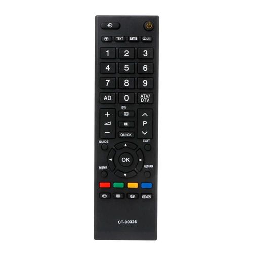 Télécommande universelle pour Toshiba CT-90326 CT-90380 CT-90336 CT-90351 RCTV-Noir