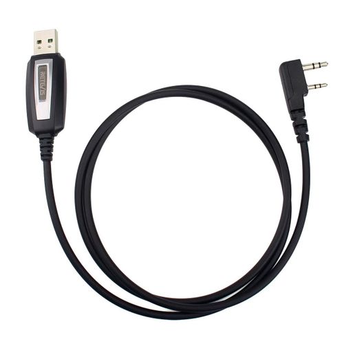 Retevis TK3107 H777 talkie-walkie câble de programmation USB à deux broches pour Baofeng UV-5R UV-82 Retevis RT22 RT15 RT81 Win XP/7/8 système-Rouge