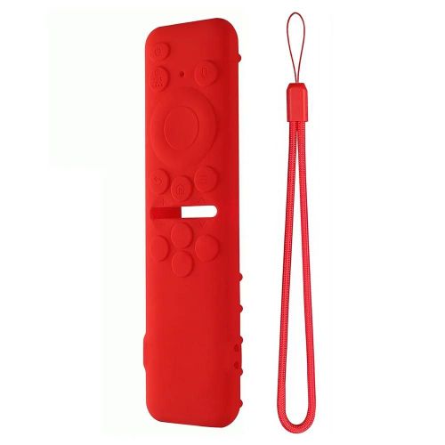 Étui de télécommande housse de protection antichoc avec lanière détachable Smart TV pour Samsung BN59-01432A BN59-01432B BN59-01432D-Rouge