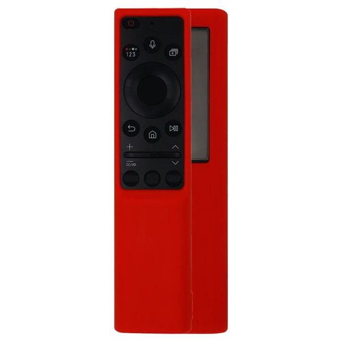 Coque en silicone pour Samsung TV Bn59-01357a/01363L/01364A TM -1990C, housse de protection pour télécommande solaire-Rouge