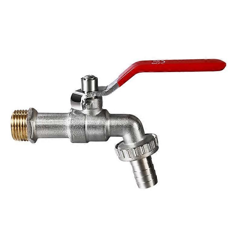 Robinet de jardin extérieur 1/2"" - Robinet de jardin avec adaptateur, robinet antigel -20 ¿, résistance aux hautes températures 120 ¿, antirouille, vanne d'arrosage à bille, Br