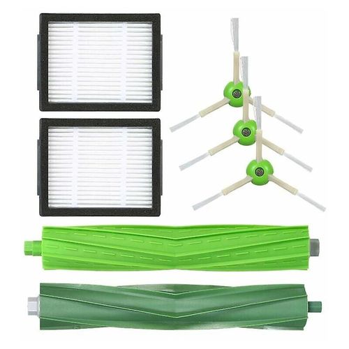 Kit d'accessoires de rechange pour aspirateur, 3 brosses latérales + 2 filtres + 2 brosses rotatives