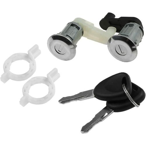 Kit De Barillet De Serrure De Porte + 2 Clés Pour Clio Megane Scenic Clio Thalia 7701468981 Longziming
