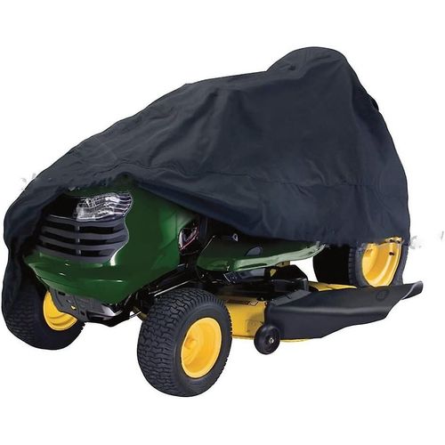 Housse de protection imperméable et anti-UV pour tondeuse à gazon et tracteur, 140 x 66 x 91 cm, noire