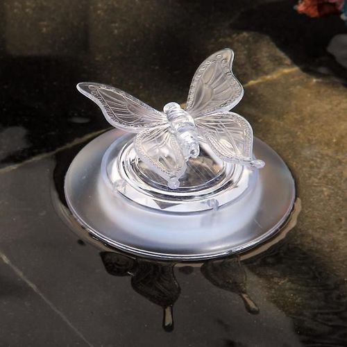 Lumière de piscine 1 PC Lumière flottante papillon LED Lumière flottante piscine étanche jardin extérieur drapeau mouche, blanc, 12*6cm
