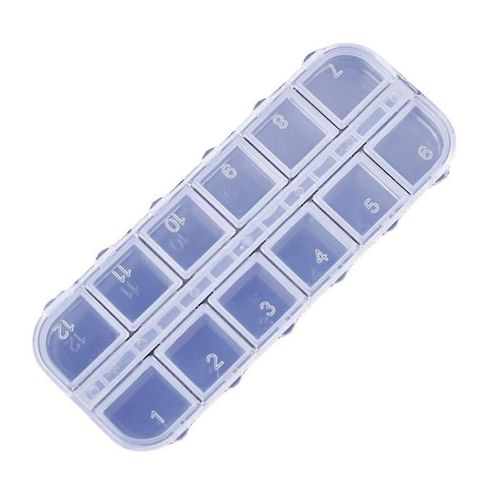 Boîtes De Rangement Pour Outils De Nail Art, 12 Boîtes De Rangement En Plastique Pour Strass