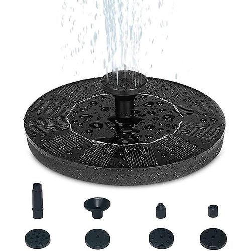 Pompe de fontaine solaire, kit de pompe à eau d'extérieur à énergie solaire pour bain d'oiseaux, étang, piscine, terrasse, décoration de jardin