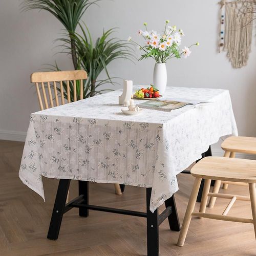 1 Nappe Rectangulaire À Motif Floral Pour Décoration De Buffet, Cuisine, Salle À Manger (140 X 180 Cm)