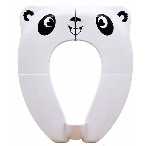 [Version Améliorée] Réducteur De Toilettes Pour Bébé - Siège De Toilette Pliable De Voyage Siège De Pot Portable Pour Enfants Bébé (Blanc)