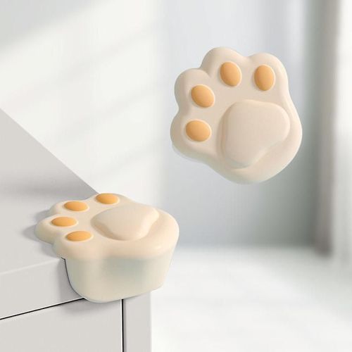 Lot De 32 Protections D'angle En Silicone Pour Bébé, En Forme De Patte De Chat, Pour Table Et Meubles