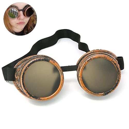 Lunettes De Protection Vintage Steampunk, Style Cosplay, Punk Et Gothique