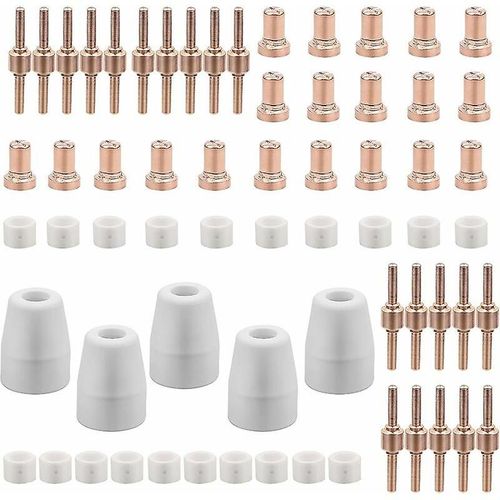 65 pièces PT31 Consommables Plasma Cutter Plasma Parkside Cut 30 40 50 Consommables Plasma Cutter Accessoire Plasma Cutter Électrode Pointe Buse
