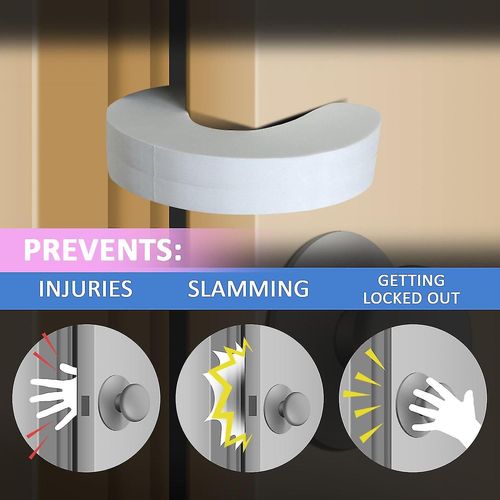 Lot De 5 Protections Anti-Pincement Pour Portes, En Mousse Extra Douce, Design Élégant, Sécurité Enfant, Protège-Doigts Pour Bébé