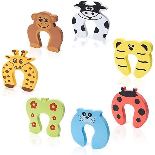 Butée de porte anti-pincement, protection des doigts, butée de porte et de fenêtre, protection de sécurité pour enfants et bébés, 7 pièces