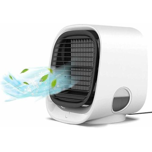 Mini climatiseur portable, 3 en 1, ventilateur refroidisseur d'air, climatiseur 3 vitesses, climatiseur portable personnel, mini climatiseur silencieux pour la maison et