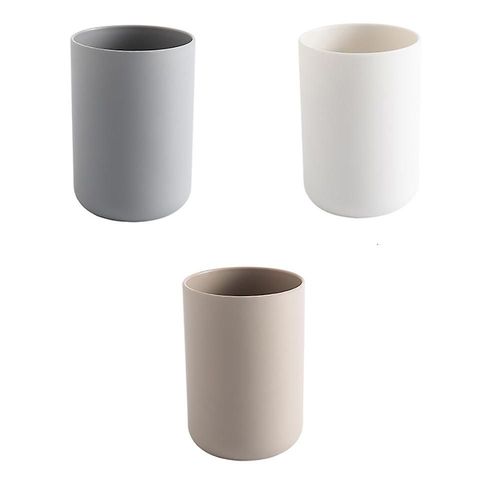 Ensemble de 3 gobelets de salle de bain et porte-brosse à dents
