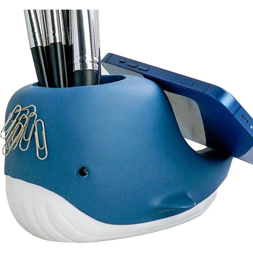 Pot À Crayons Baleine Pour Bureau ¿ Pot À Crayons Baleine Avec Support Pour Téléphone, Organisateurs De Bureau Tendance Et Mignons