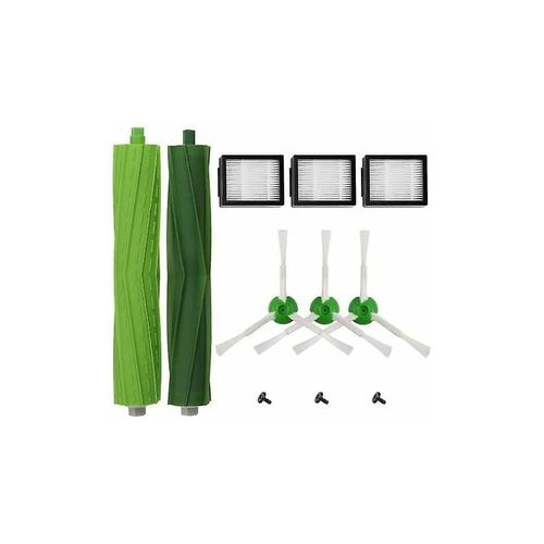 Kit d'accessoires de remplacement pour aspirateur robot iRobot Roomba i7 i7+/i7 Plus E5 E6 E7, 2 filtres haute efficacité + 3 brosses de balayage latérales +