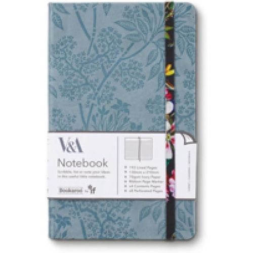 Bookaroo Kilburn Carnet Motif Floral Noir Format A5