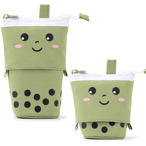Étui À Crayons Fille,Étui À Crayons De Dessin Animé,Porte Crayon Enfant,Trousse À Crayons Télescopique,Trousse À Crayons En Toile