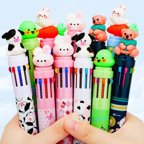 18pcs Stylo 10 Couleurs, Pinata Anniversaire Garcon Et Fille, Petit Cadeau Anniversaire Invités Enfant, Kit Anniversaire Pour Jouet Cadeau Et Fille 4 5 6 7 8 9 10 Ans