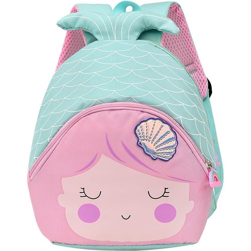 Sac à Dos Enfant 3 Ans Sac Ecole Maternelle Filles Cartable Fille Sirène Mini Sac Enfant Bebe 2 Ans Sac Creche Fille Maternelle 4 Ans Bleu 25x15x30cm
