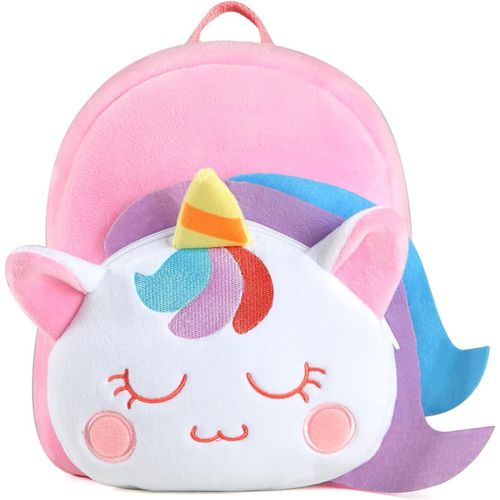 Sac à Dos Enfant, Petit Mignon Peluche Sac a Dos Bas âge Sac a Dos Bébé pour Garçons et Filles Unique Brevet Léger Cartable Maternelle