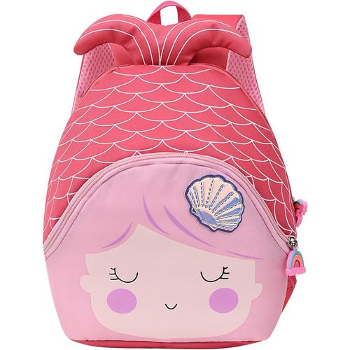 Sac à Dos Enfant 3 Ans Sac Maternelle Filles Cartable Ecole Fille Sirène Mini Sac Enfant Bebe 2 Ans Sac Creche Fille Maternelle 4 Ans Rouge 25x15x30cm