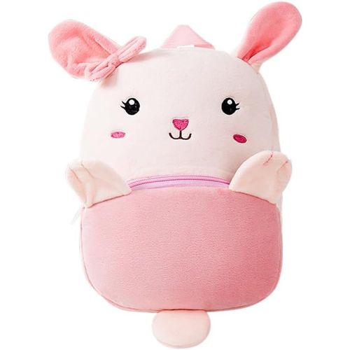 Sac À Dos Enfant Garderie Maternelle Sac Creche pour Garçons Et Filles Mignon Sac À Dos École Maternelle Animal 3D Doux Peluche Cartable Bébé pour Utilisation Quotidienne À L'extérieur 3 À 7 Ans