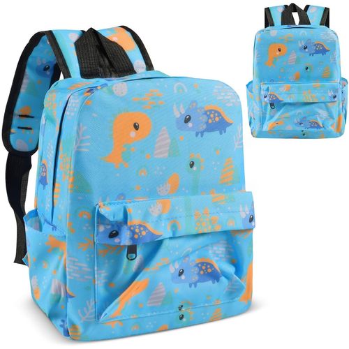Sac à Dos Dinosaure pour Enfant - Étanche, Maternelle, École - Bleu Layette - Kinderrucksack Jungen