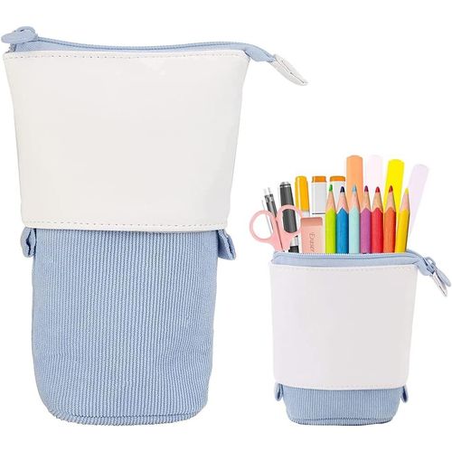 Étui À Crayons Fille,Étui À Crayons De Dessin Animé,Porte Crayon Enfant,Trousse À Crayons Télescopique,Trousse À Crayons En Toile (I)