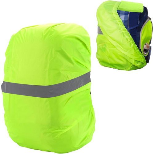 Housse de protection contre la pluie pour cartable - 18 - 25 l - Housse de pluie pour sac à dos - Réflecteur étanche - Compatible avec Ergobag, Scout, Step by Step