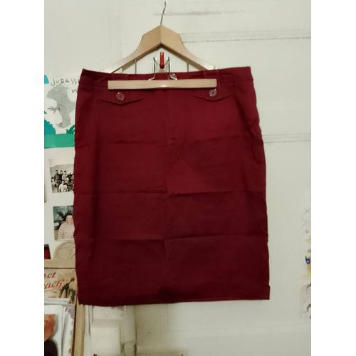 Jupe Bordeaux 44 Xxl Venezia.