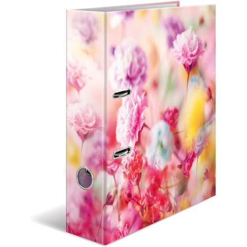 Classeur A4, Motif De Fleurs, Rose, 7 Cm De Large, Pour Enfants, Avec Motif De Plantes, Classeur Coloré Avec Impression Intérieure, Pour Garçons Et Filles
