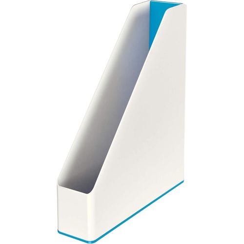 Porte-Revues, A4, Blanc/Bleu Métallisé, WOW Dual