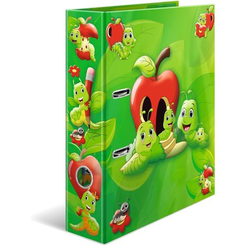 Classeur A4 Vert Pomme, 7 Cm De Large, Avec Motif De Maternelle, Classeur Coloré Avec Impression Intérieure Pour Garçons, Filles Et Enfants