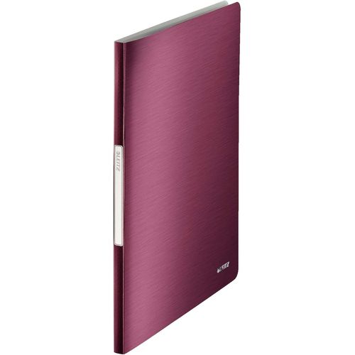 Reliure Protège-Documents A4, 40 Pochettes, 80 Pages, Pochettes Transparentes, Grenat, Style