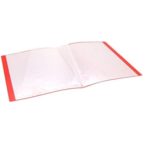 Protège Documents A4 60 Vues 30 Pochettes Couverture Polypro Rouge