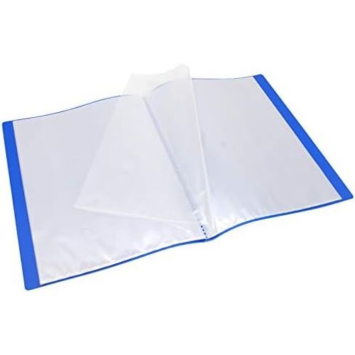 Protège Documents A4 40 Vues 20 Pochettes Couverture Polypro Bleu