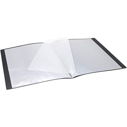 Protège Documents A4 40 Vues 20 Pochettes Couverture Polypro Noir