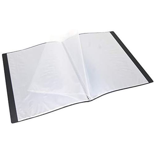 Protège Documents A4 60 Vues 30 Pochettes Couverture Polypro Noir