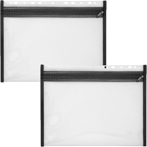 Pochette Porte-Documents Avec Fermeture À Glissière, 2 Pièces, Din A4, Classable, Noir, Velobag Xs, Pochette Avec Fermeture À Glissière