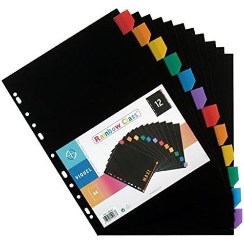 Intercalaire Rainbow Class A4 En Polypro