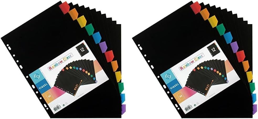 Intercalaire Rainbow Class A4 En Polypro (Lot De 2)