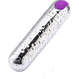 2025 Vibro Masseur Sextoys Clitoridien Gode Point G Spot Bullet Minimax® - Vibrant Doux Et Puissant - Discret - 7 Vibrations & 7 Impulsions - Recharge Par Usb Cadeau Saint Valentin (Argenté Violet)