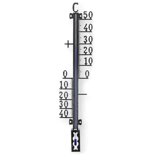 Thermomètre de jardin 18 cm métal analogique pour balcon extérieur thermomètre de jardin 7400